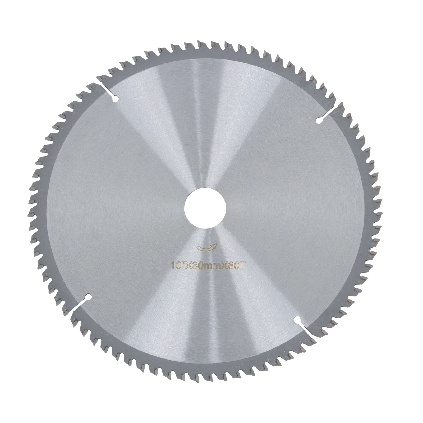 10-Inch 80 Tooth Carbide Saw Blade for Wood Aluminum (30mm Arbor)