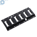 Set of 2 Black Powder-Coated Steel E Track Tie Down Rails for E Track Systems