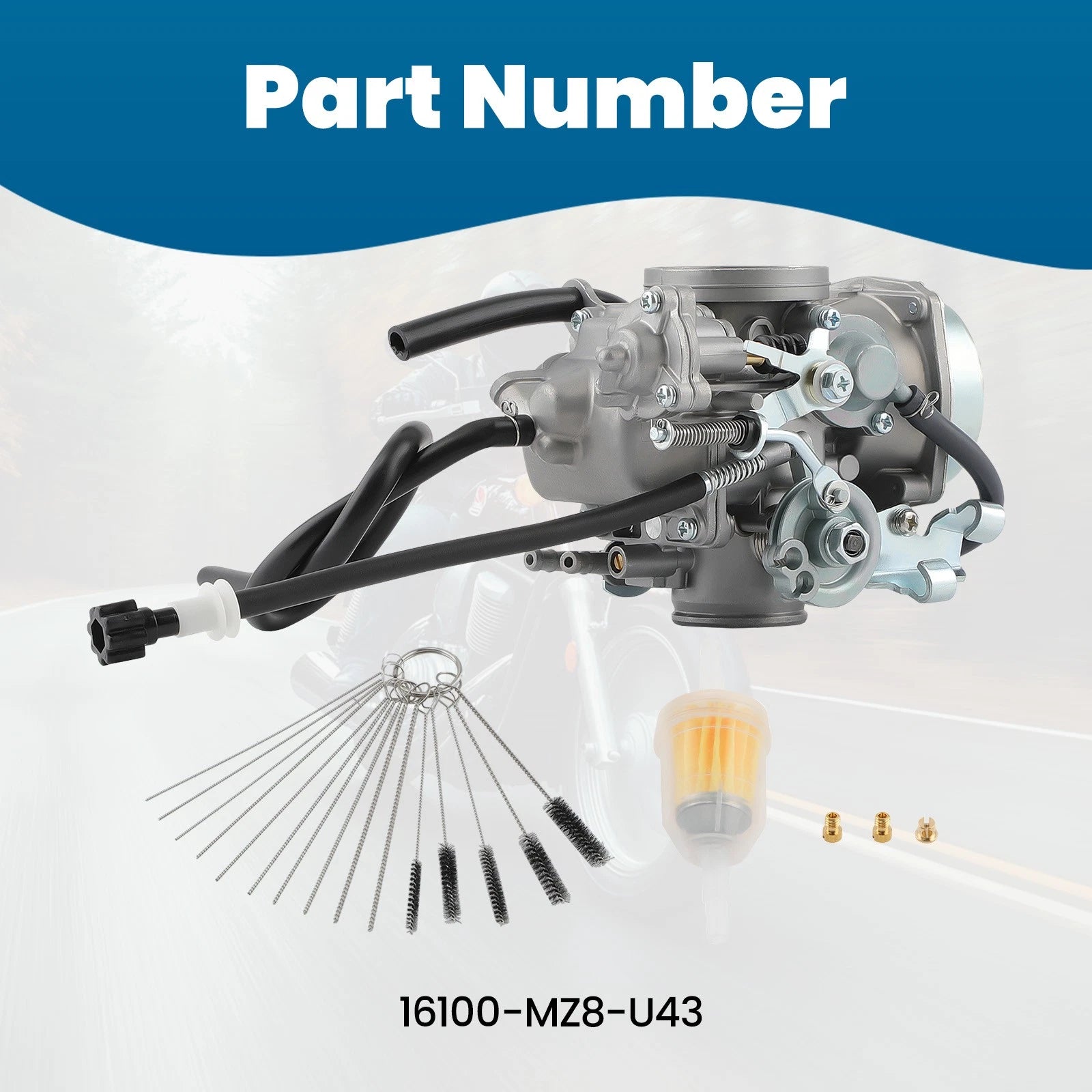 Carburetor 16100-MZ8-U43 for Honda Shadow VLX 600 VT600C VT600CD (1999–2007)