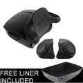 Black King Trunk Backrest Pad & Speakers for Harley Electra Glide (2014–2025)
