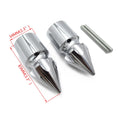 Chrome Spike Bar Ends for Suzuki GSX-R 600 750 1000 1100 (2001–2023)