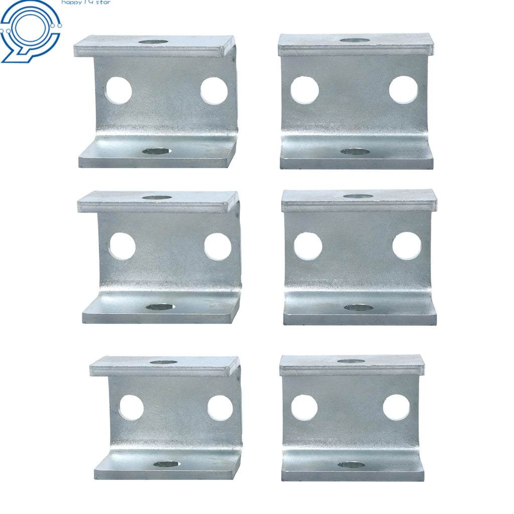 Set of 2 Double Eye Leaf Spring Hangers for Tandem Axle Trailer