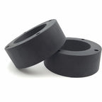 2X 2.5 Inch Wheel Spacers 4/156 for Polaris ATV (Black Heavy Duty Urethane)