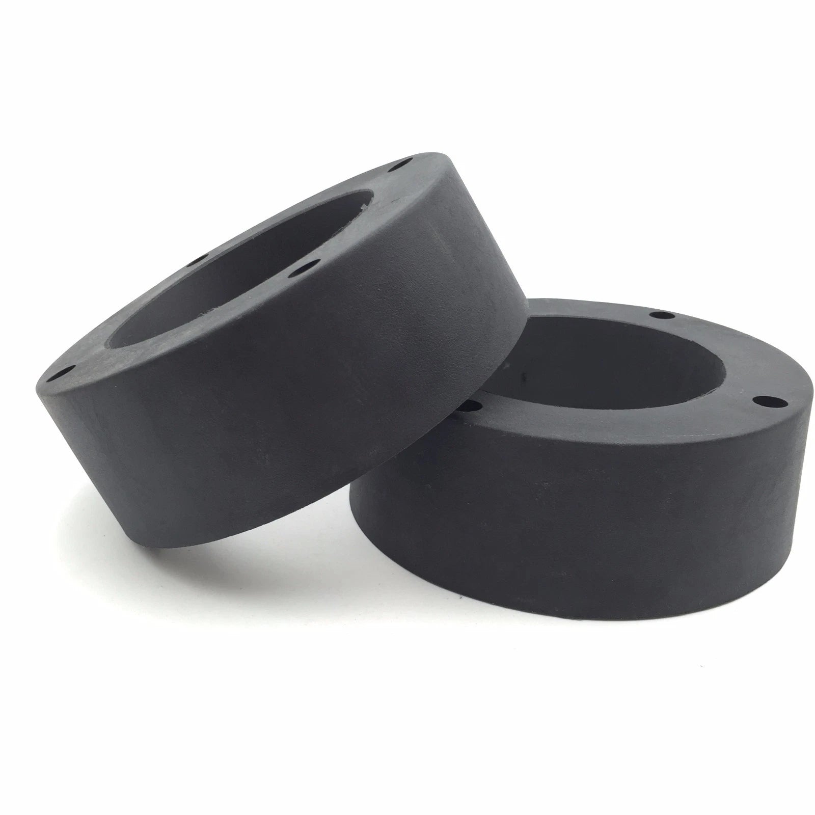 2X 2.5 Inch Wheel Spacers 4/156 for Polaris ATV (Black Heavy Duty Urethane)