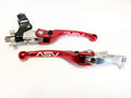 ASV F4 Front Brake Clutch Perch Levers Red Pair for Kawasaki KFX450R (2008–2019)