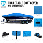 Heavy Duty Waterproof Boat Storage Cover for Crownline 200 LS