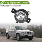1 Pc Right Fog Light Grill for BMW X5 (2011–2013) No. 63177237434 Clear