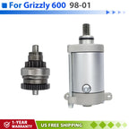 Starter for Yamaha Grizzly 600 YFM600 (1998–2001) with Bendix