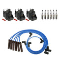 Set of 3 Ignition Coil Wires & 6 Nickel Spark Plugs for Impala Malibu (2000–2023)