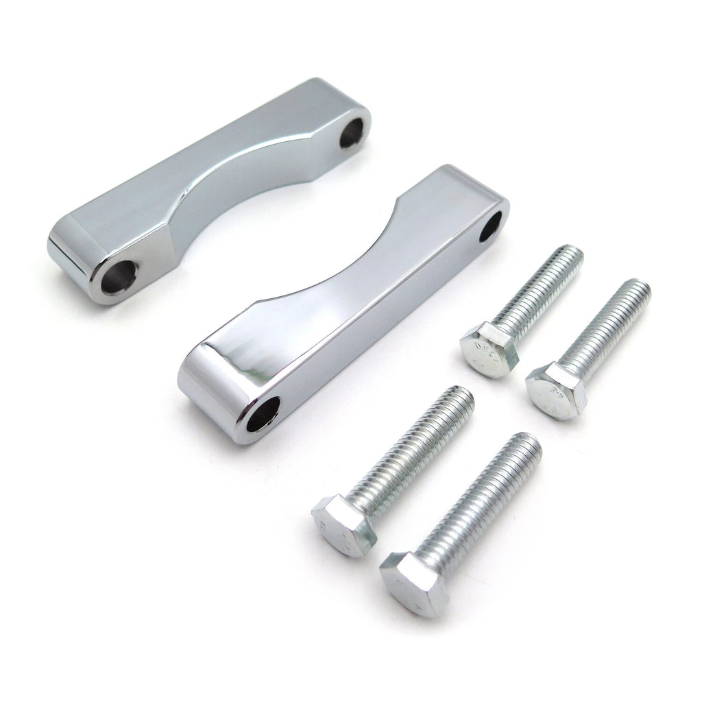 Set of 2 Chrome CNC Aluminum 0.75" Front Fender Spacers for Harley Touring (1984–2013)