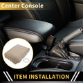 Console Pad Cover for Nissan Titan (2004–2014) Microfiber Leather Beige