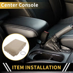 Console Pad Cover for Nissan Titan (2004–2014) Microfiber Leather Beige