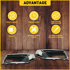 Pair of Fog Light Covers for GMC Yukon (2015–2020)
