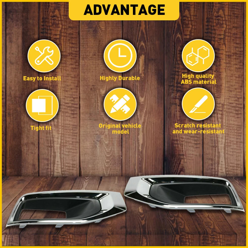 Pair of Fog Light Covers for GMC Yukon (2015–2020)