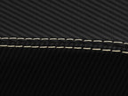 Console Lid Armrest Cover for Ford Escape (2013–2016) Carbon Fiber Beige Stitch
