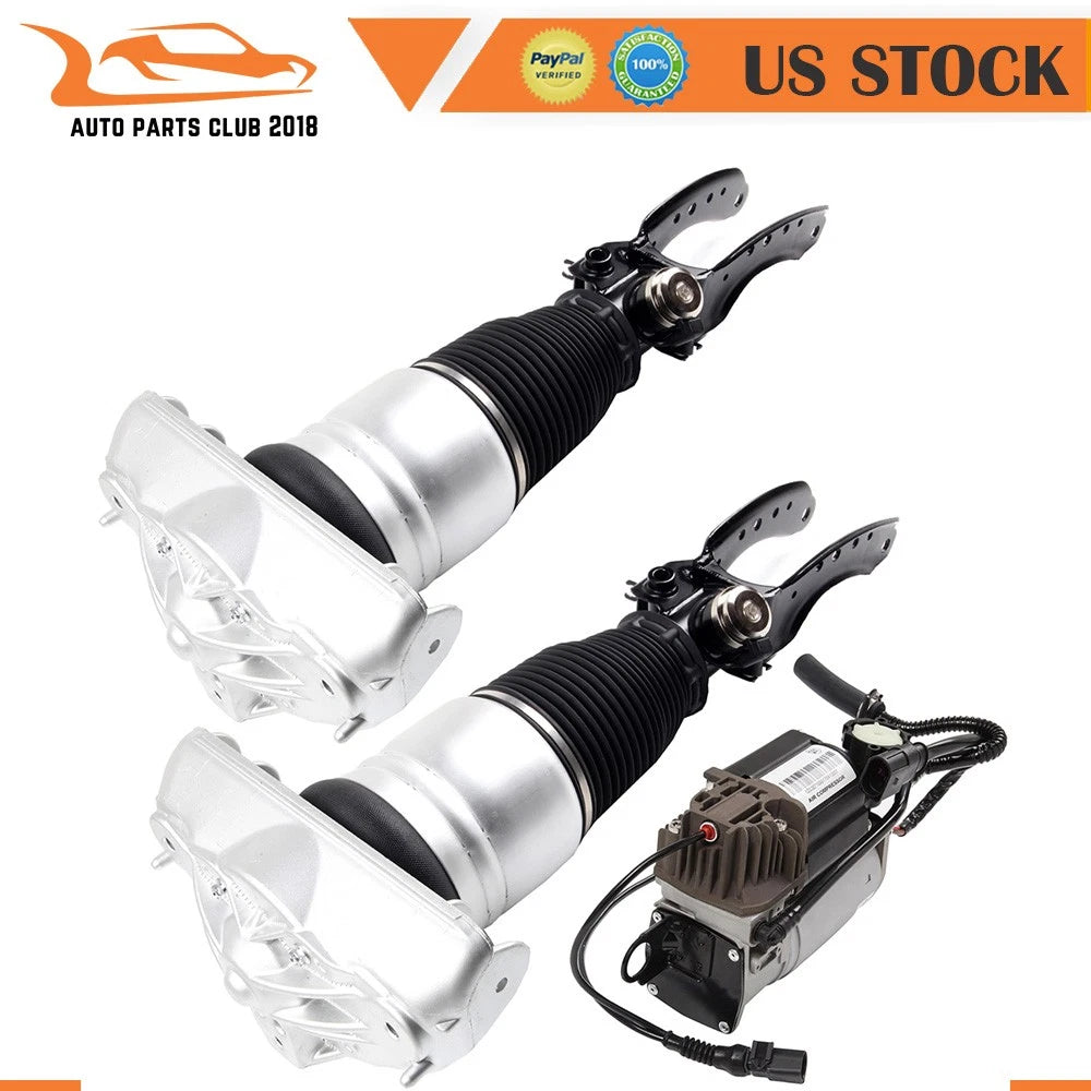 3PCS Air Suspension Kit & Compressor Pump for Audi Q7, Porsche Cayenne (2007–2015)