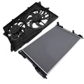 Radiator & Cooling Fan Assembly for Ford Flex 13-19 for Lincoln MKT 3.7L 2019