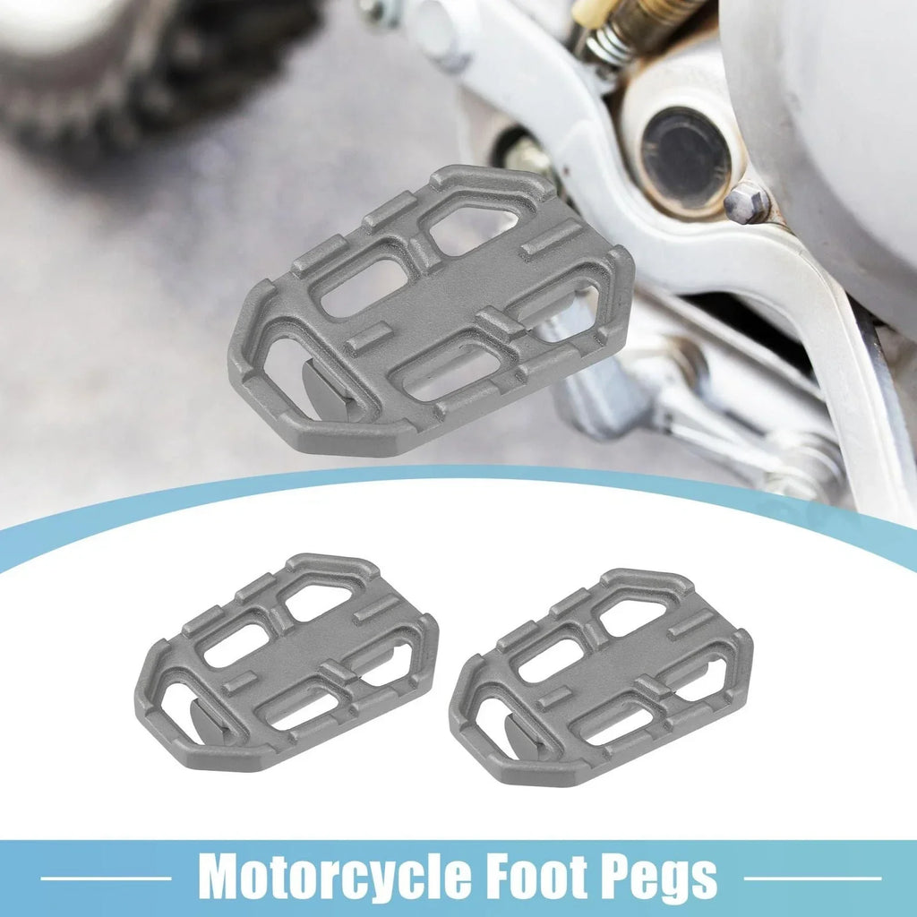 Gray Pair Foot Pegs Pedals Wide for BMW G310GS (2017-2022)