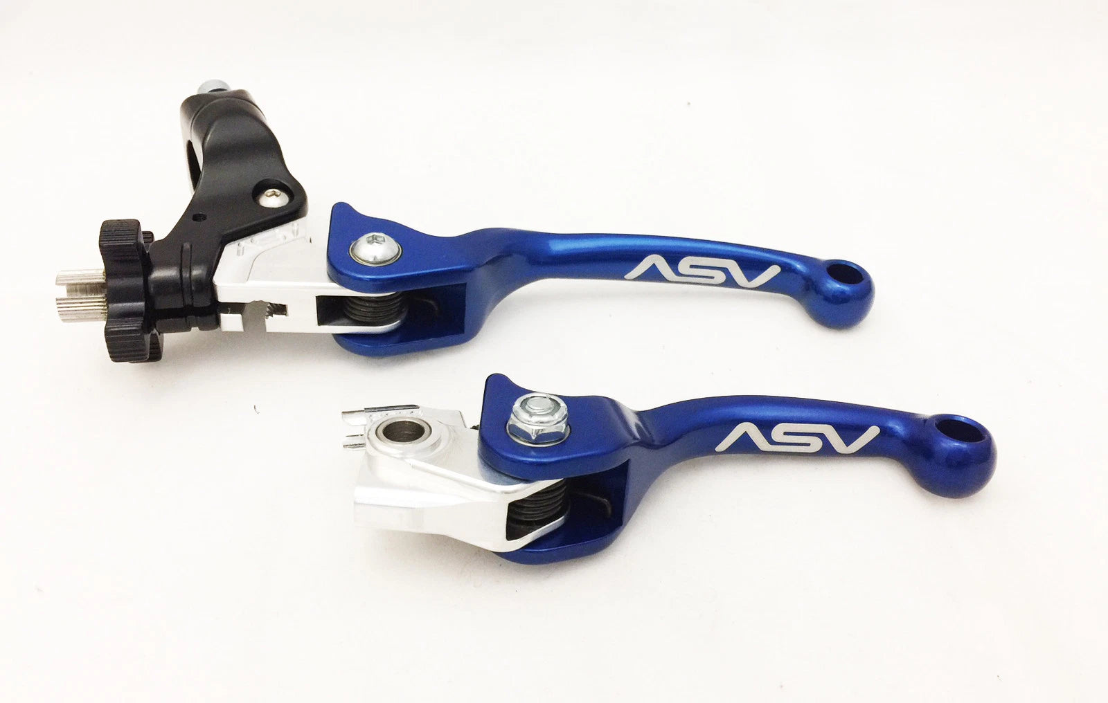ASV F3 Front Brake Clutch Perch Levers Pair Blue for Honda CRF450R (2017–2023)