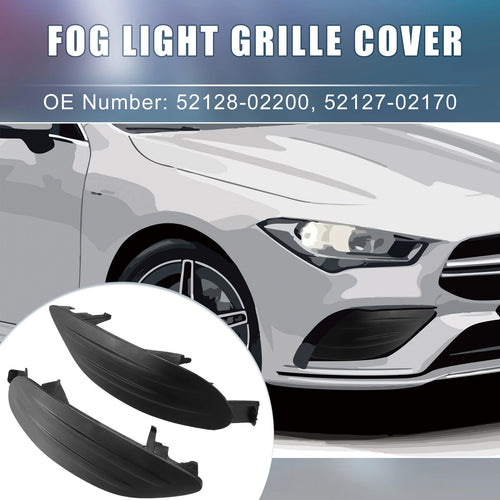 1 Pair Fog Light Grille Cover for Toyota Corolla (2014–2019) 52128-02200 52127-02170