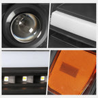 LED DRL Sequential Turn Signal Projector Headlights for F150 (2004–2008)