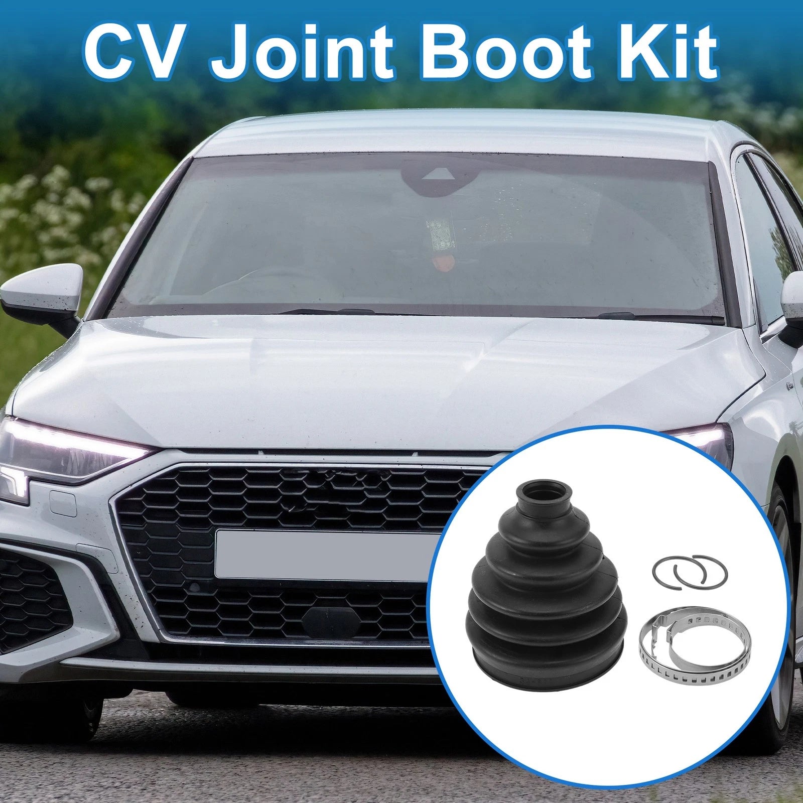 Outer CV Joint Boot Kit w/ Clamps for Audi A3, Q7 (2017–2020)