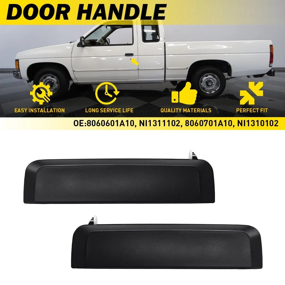 Front Exterior Door Handle Pair for Nissan Pickup D21 Pathfinder (1986–1997)