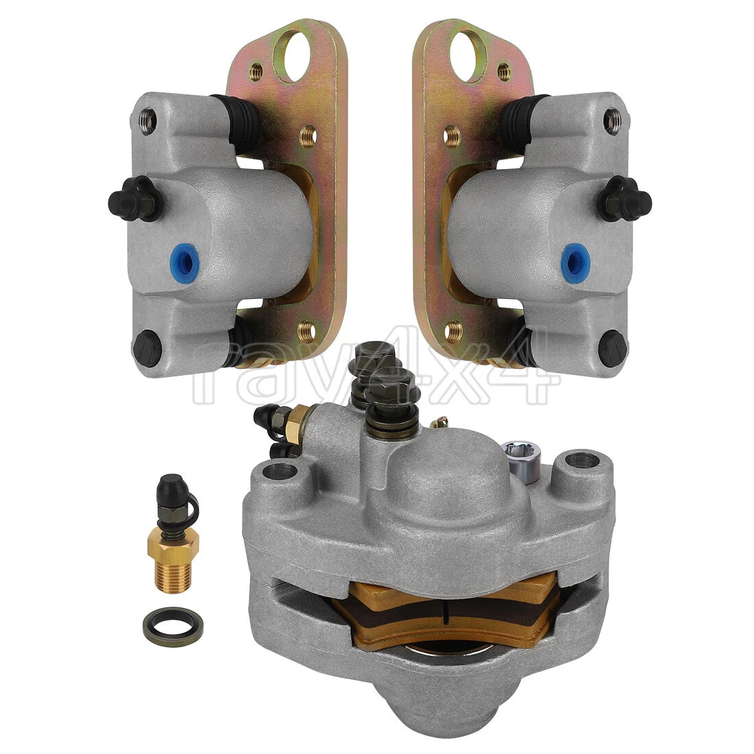Front & Rear Brake Calipers for Polaris Scrambler 400 500 Trail Blazer 250 (1998–2004)