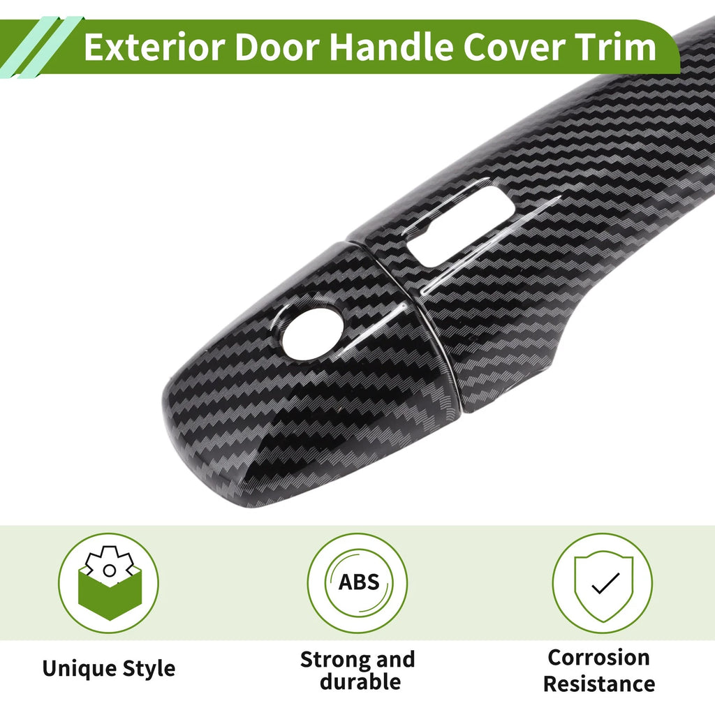 Exterior Door Handle Cover Trim for Nissan Sentra (2020–2025) Carbon Fiber Black