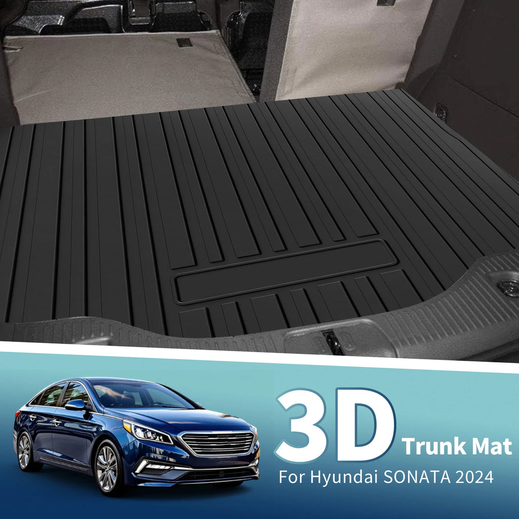 Flat Face Cargo Liner Rear Trunk Mat for Hyundai Sonata (2024–2025) TPE