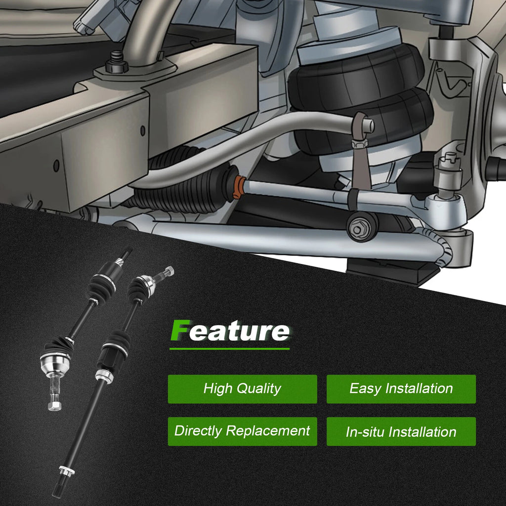 2X CV Axle Assembly for Nissan Rogue (2008–2013) Rogue Select