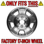 Wheel Skins Hub Caps 17 Inch 6 Lug Chrome Full Covers for Chevy Silverado (2007–2014)