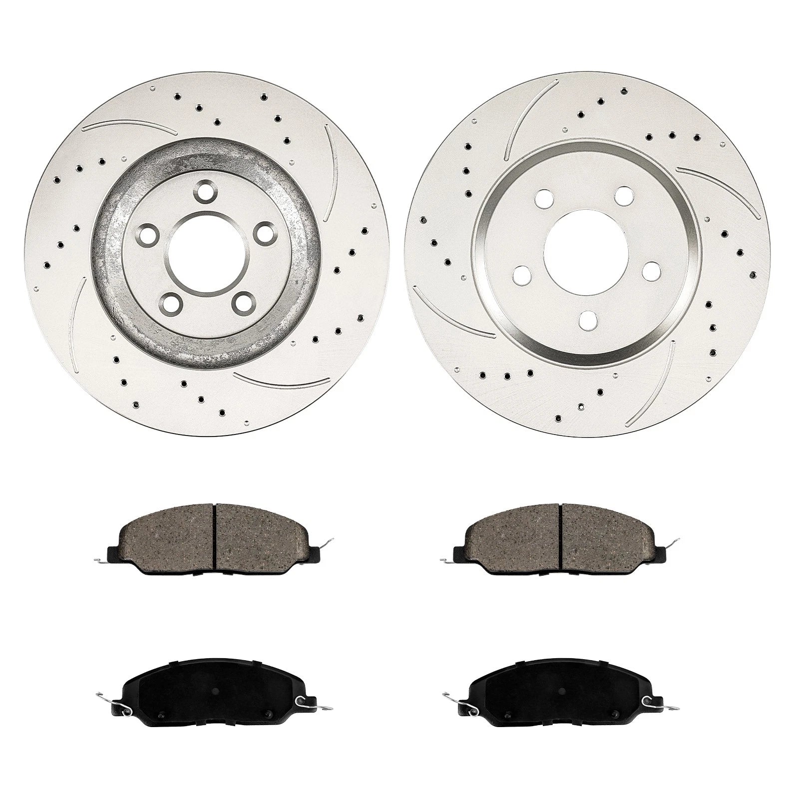 Front Brake Rotors and Ceramic Pads Kit for Ford Mustang (2005–2010)
