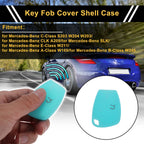 Glow Blue Key Case for Mercedes-Benz C-Class (2001–2015) - 3 Buttons