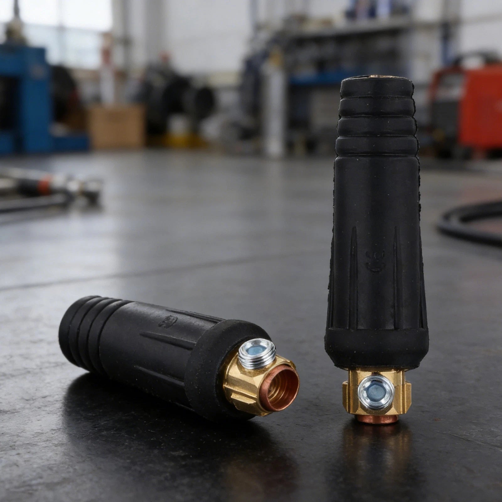 Set of 2 Welding Cable Connectors Male Quick Fitting DKJ1025 10 25mm2