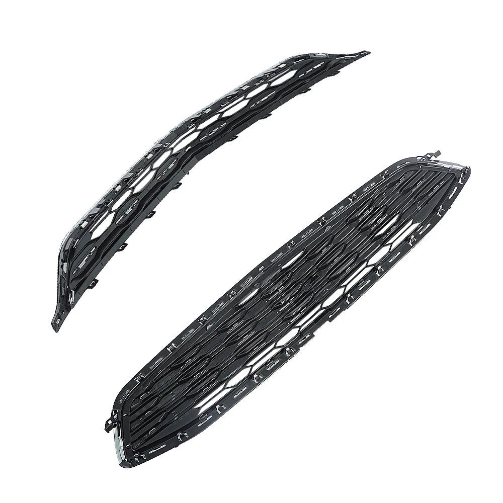Set of 2 Front Upper Lower Grille Replacements for Chevrolet Malibu (2016–2018)