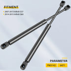 2X Hood Gas Spring Lift Supports for Infiniti G37, Q60 (2007–2015)