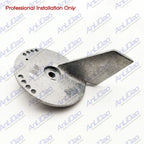 Zinc Trim Tab Anode for Suzuki Outboards (55125-90J00, 55125-90J01)