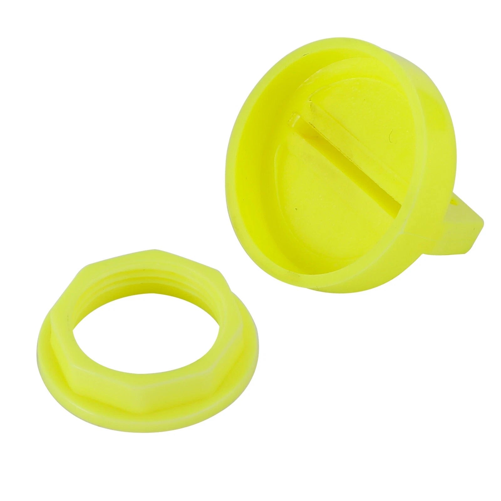 5X Yellow Ignition Key Cover w/Nut for Polaris RZR XP 570 800 900 1000 (2011–2023)