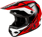 Fly Racing Kinetic Crest Off-Road Helmet for (Medium, Red/Black/White)