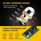 2X LED Amber Red Turn Signal Tail Light Bulbs for Car