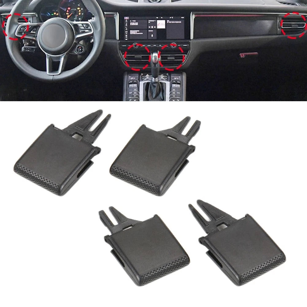 Set of 4 A/C Air Vent Outlet Tab Clips for Macan (2015–2023)