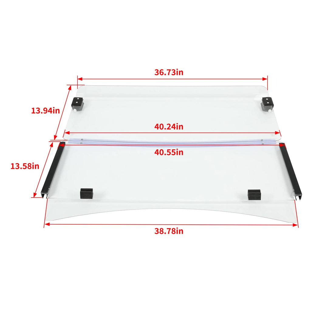 Clear Fold Down Windshield for EZGO TXT (2014–Present)
