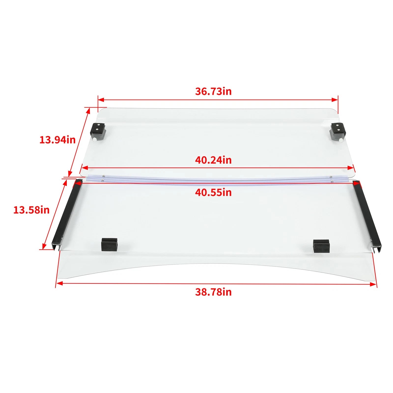 Clear Fold Down Windshield for EZGO TXT (2014–Present)