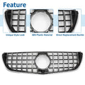 Front Upper Bumper Grille for Mercedes-Benz V-Class W477A (2020-2024) Black