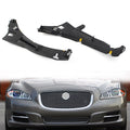 Pair Black Plastic Front Bumper Mount Bracket for Jaguar XJ (2010–2019) C2D43335