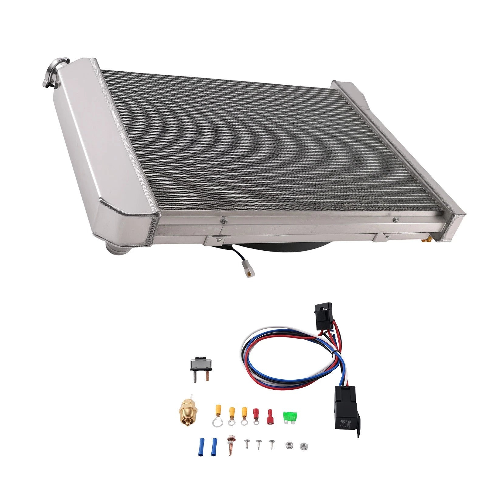 3 Row Aluminum Cooling Radiator Fan for Pontiac Parisienne 4.3L V6 (1985–1986) 571
