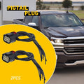 2PC HID LED Headlight Connector Pigtail Plug for Chevrolet Silverado (2016–2018)