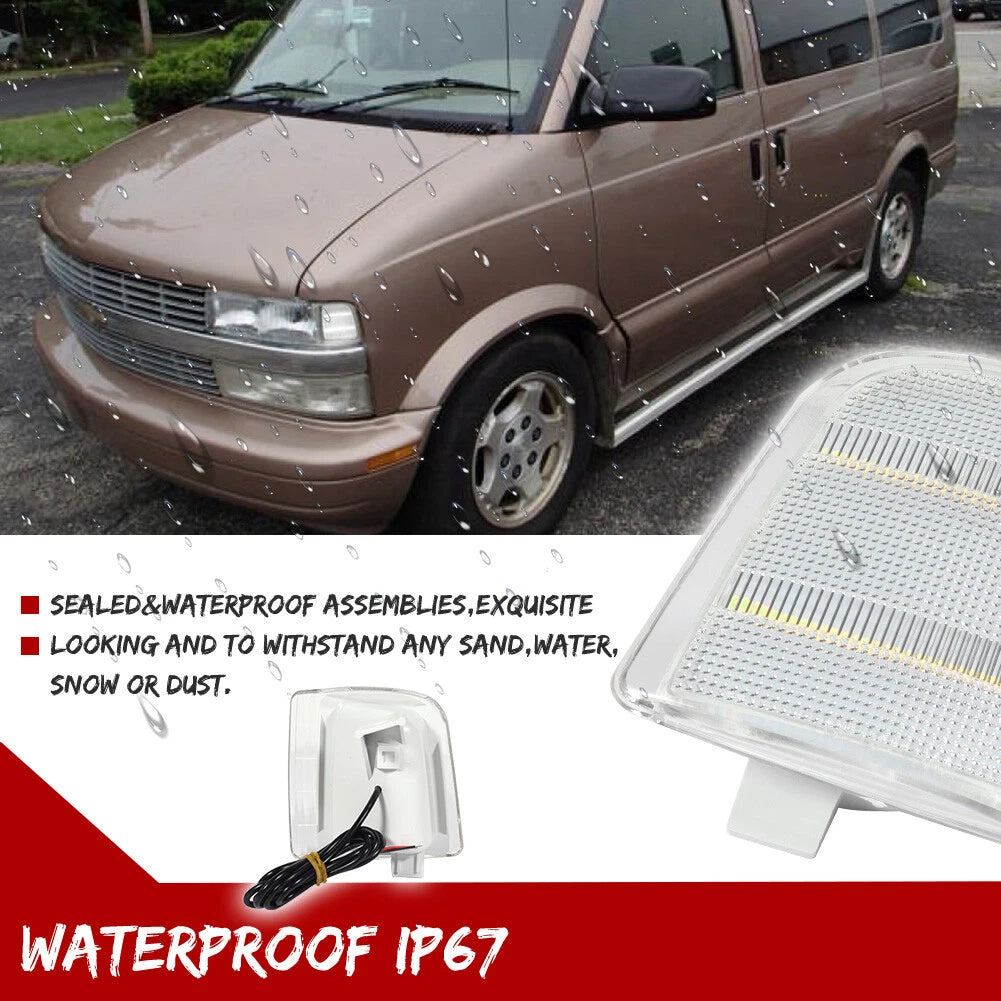2X Clear White LED Side Corner Lights for Chevrolet Astro GMC Safari (1995–2005)