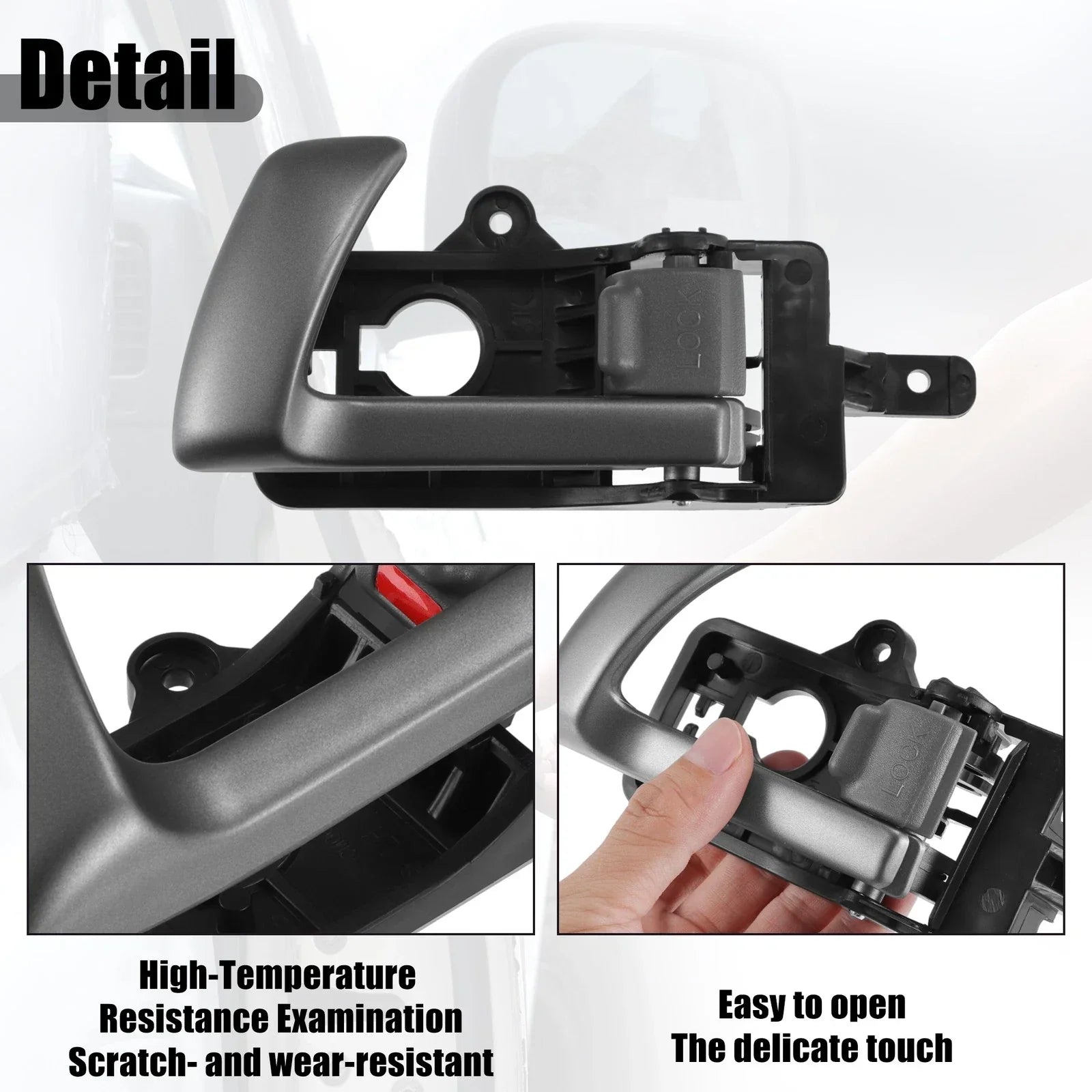 Front Rear Left Interior Door Handle for Hyundai Santa Fe (2007-2012)